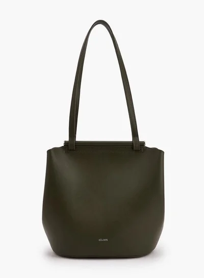 Celeste Solid Shoulder Bag with Double Handle