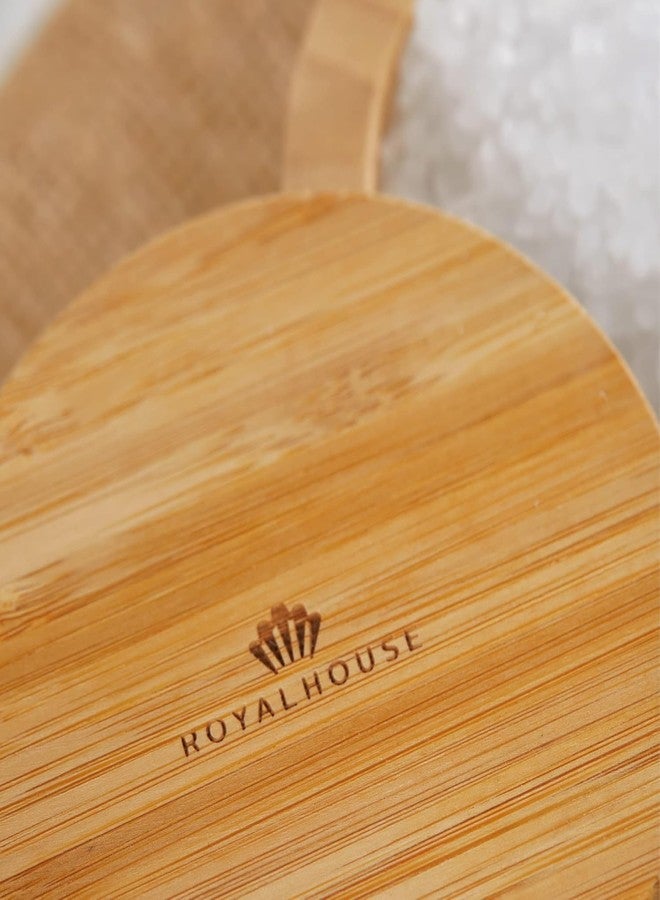 RoyalHouse علبة تخزين ملح من الخيزران من رويال هاوس، مزودة بغطاء مغناطيسي دوار، سعة 6 أونصات - Image 4