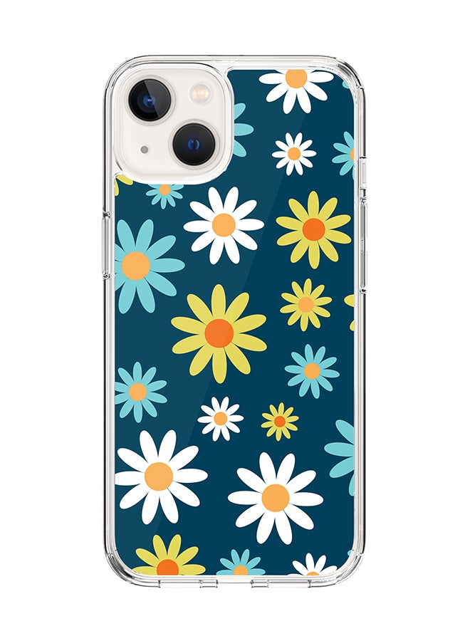 Classic Clear for Apple iPhone 14 Case Hybrid Soft Cover Flexible Edges Anti Drop TPU PC Gel Thin Transparent Cover [ Designed for Apple iPhone 14 ] - Pick A Daisy