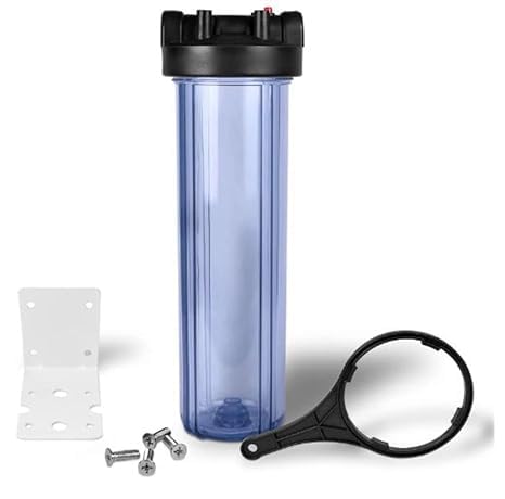 SLPA SMARTLIVE PUREAQUA SMART LIVE PURE AQUA Transparent Jumbo housing Uf Filter Washable Spanner Clamp Bolts 1 Inch Inlet Outlet Size  - Image 4