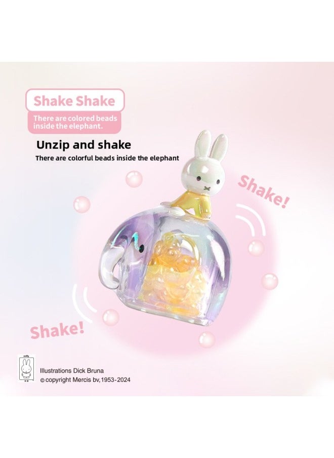 Generic - Genuine Miffy Elephant Series Blind Box Hand-made Trendy Toys Cute Creative Ornaments Peripheral Birthday Gift Wholesale-Color:Elephant Miffy End Box 8 Pieces - Image 1