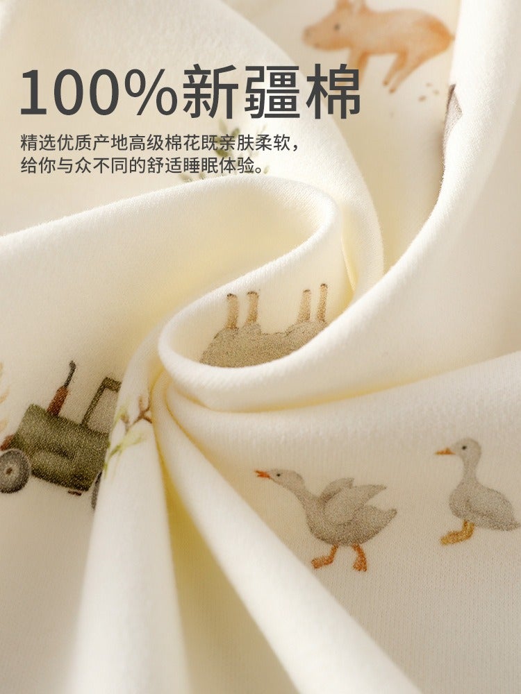 X X B A B Y I N G / Xiao Bei Ying Newborn Baby Butterfly Suit 100% Cotton A-Class Thermal Long Sleeve Unisex Bodysuit - Image 3