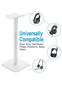 Generic Z6 Headphone Stand Universal Rounded Corner Anti Slip Headset Stand Detachable Headphone Display Rack for Home Gaming Office Small and Portable Easy to Install  - Image 5