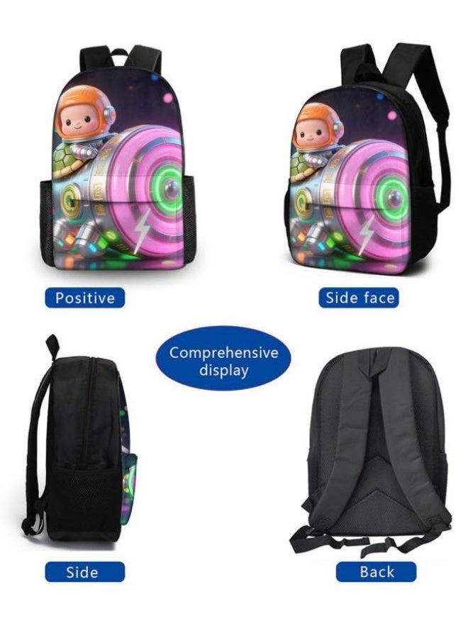 Bright Li Fire Fashion is unlimited! Cartoon bag three-piece set, suitable for a variety of scenes for students and teenagers (available for students, children, friends on outings, mountain climbing, schooling, etc.) - 49 - Image 3