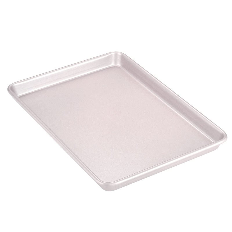 CHEFMADE Cookie Sheet Pan, 12-Inch One-Handed Gripping Non-Stick Rimless Bakeware for Oven Baking 11.4" x 12.8"x 0.6" (Champagne Gold) - Image 1