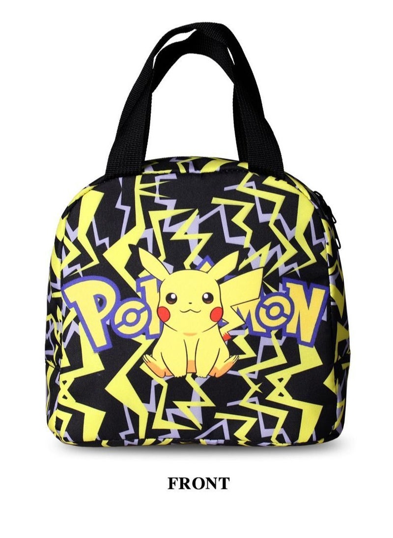 NIBEMINENT Set of 3 Kids Backpacks Pokémon Pikachu Print Backpack in 1 School Bag with Shoulder and Pencil for Boys Girls  - Image 5