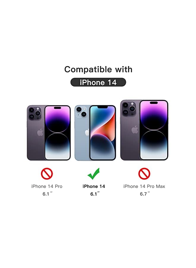 Jetech Full Coverage Screen Protector For Iphone 14 6.1-Inch, Black Edge Tempered Glass Film With Easy Installation Tool, Case-Friendly, Hd Clear, 3-Pack - Image 4