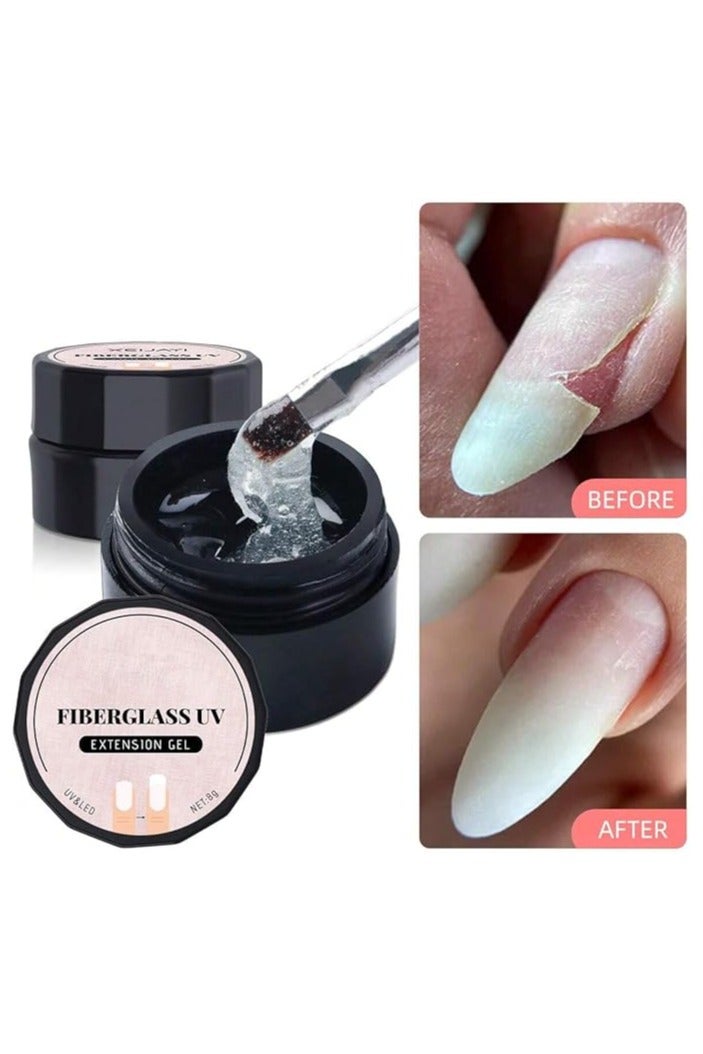 amazing.EGP 8g UV Fiberglass Nail Tips Gel for Nail Strengthening, Repairing and LED Light Therapy - Image 2