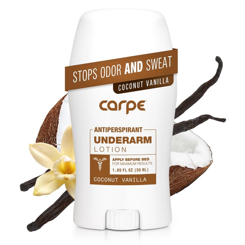 Carpe Underarm Antiperspirant Deodorant Advanced Sweat & Odor Protection Formula - Antiperspirant for Women & Men Helps to Combat Excessive Sweating with Odor Control - Coconut Vanilla - Image 2