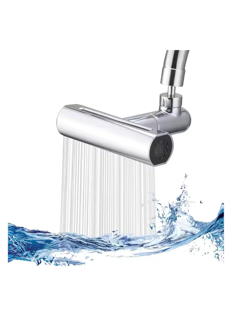 4-in-1 Waterfall Kitchen Faucet - 360° Swivel, Splash-Proof Faucet Head Replacement for Kitchen Sink, Multifunctional Spray for Washing Fruits, Vegetables, and More - Image 1