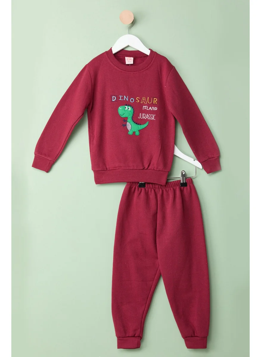Tofisa 18001-BORDO Children's Printed Suit