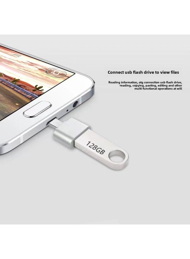 U Disk 16g Metal 32g Creative USB Usb2.0 Bidding High Speed 64g Mobile Phone Car Solid State-Color:Gold-Capacity:128GB - Image 3