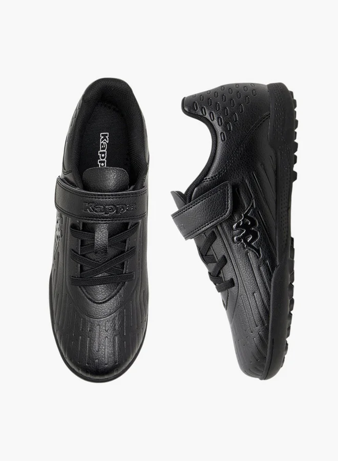 كابا Boys' Logo Textured Football Shoes with Hook and Loop Closure