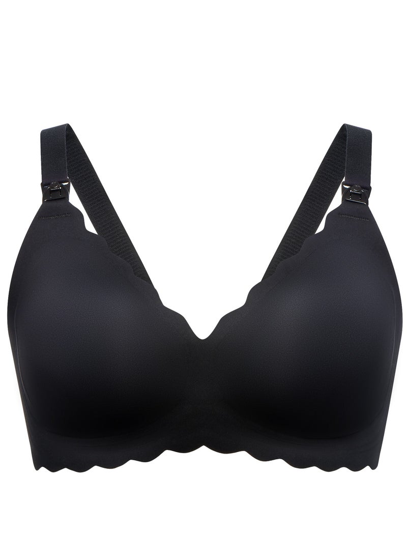 Momcozy - Nursing Bras for Breastfeeding YN46 Jelly Strip Support Comfort Maternity Bra Seamless Soft Wirefree Pregnancy Bra - Image 1