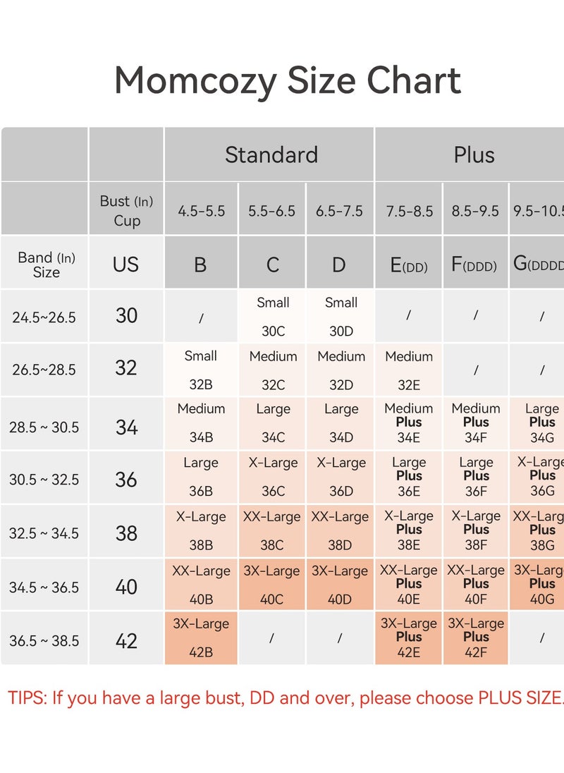 Momcozy - Nursing Bras for Breastfeeding YN46 Jelly Strip Support Comfort Maternity Bra Seamless Soft Wirefree Pregnancy Bra - Image 1