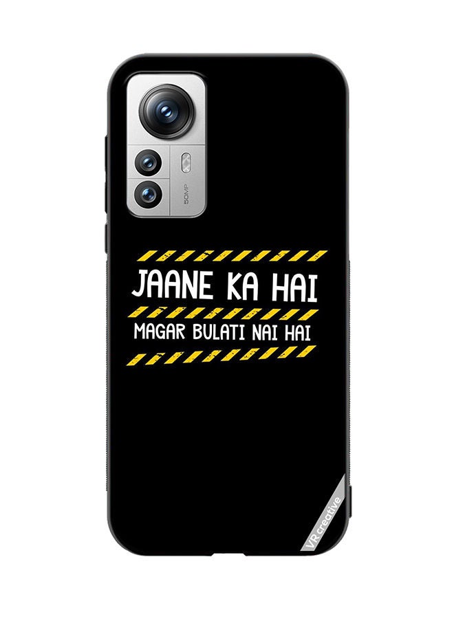 VR CREATIVE Protective Case Cover For Xiaomi 12X Jaane Ka Hai Design Multicolour - Image 1