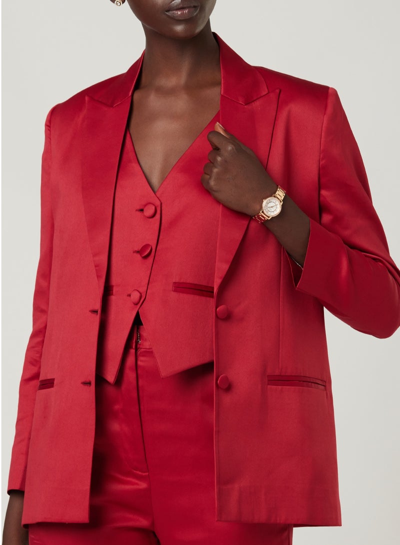 IZEL Red Blazer & Vest  - Image 1