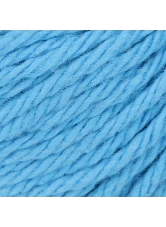 Lily Sugar 'N Cream The Original Solid Yarn, 2.5oz, Medium 4 Gauge, 100% Cotton - Hot Blue - Machine Wash & Dry - Image 2