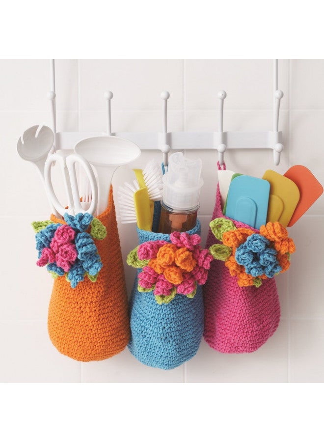 Lily Sugar 'N Cream The Original Solid Yarn, 2.5oz, Medium 4 Gauge, 100% Cotton - Hot Blue - Machine Wash & Dry - Image 4