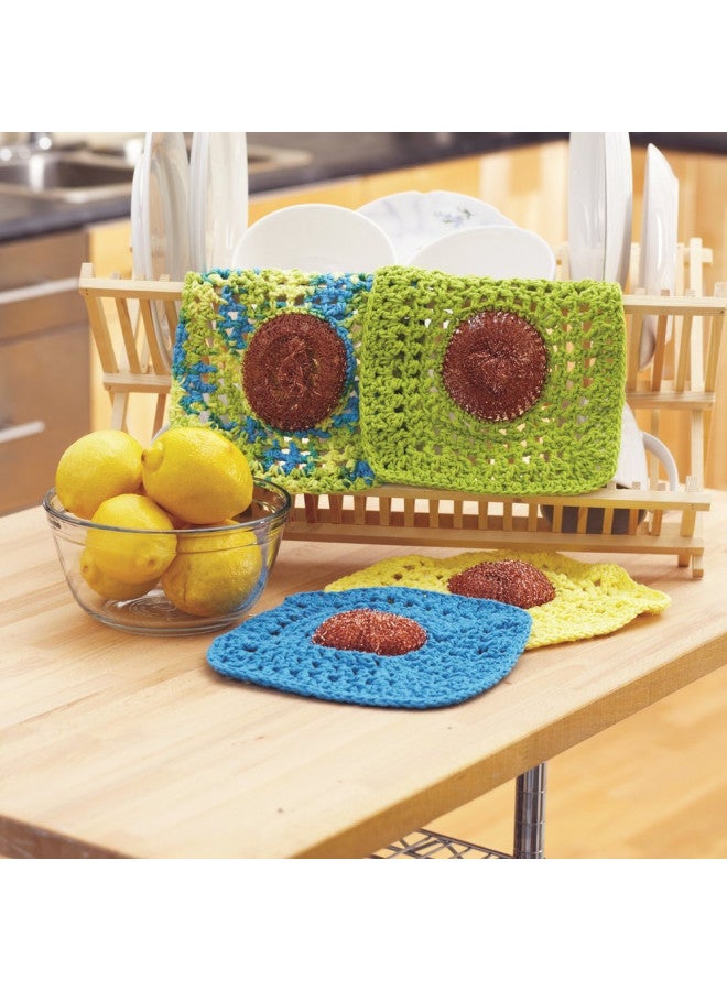 Lily Sugar 'N Cream The Original Solid Yarn, 2.5oz, Medium 4 Gauge, 100% Cotton - Hot Blue - Machine Wash & Dry - Image 5