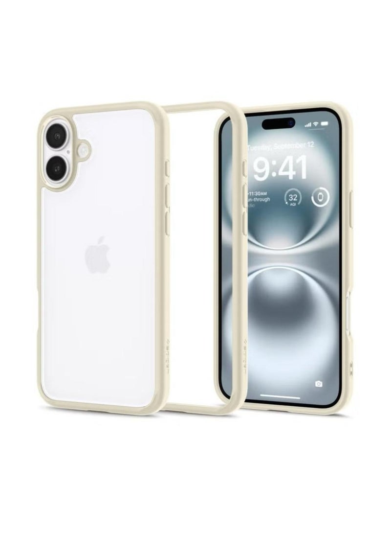 Spigen Ultra Hybrid iPhone 16 Plus Case Cover (2024) - Mute Beige - Image 1
