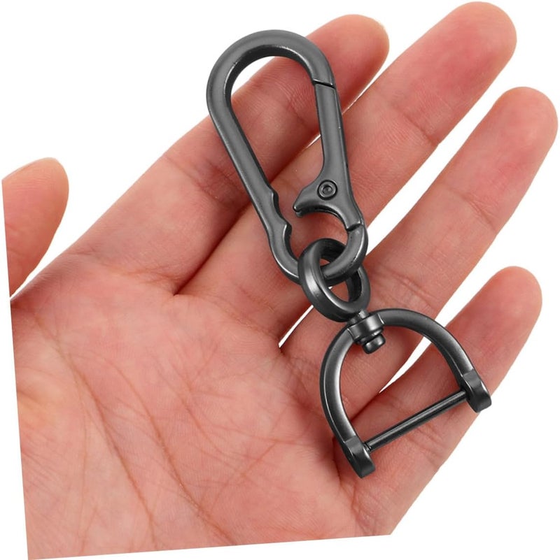 All-round well-engineered practical build Luxshiny Metal Car Keychain 2pcs with Heavy Duty Carabiner Clip Small Key Holder for Car Keys Waist Hanging for Men and Women Upgraded simple practical design - Image 4