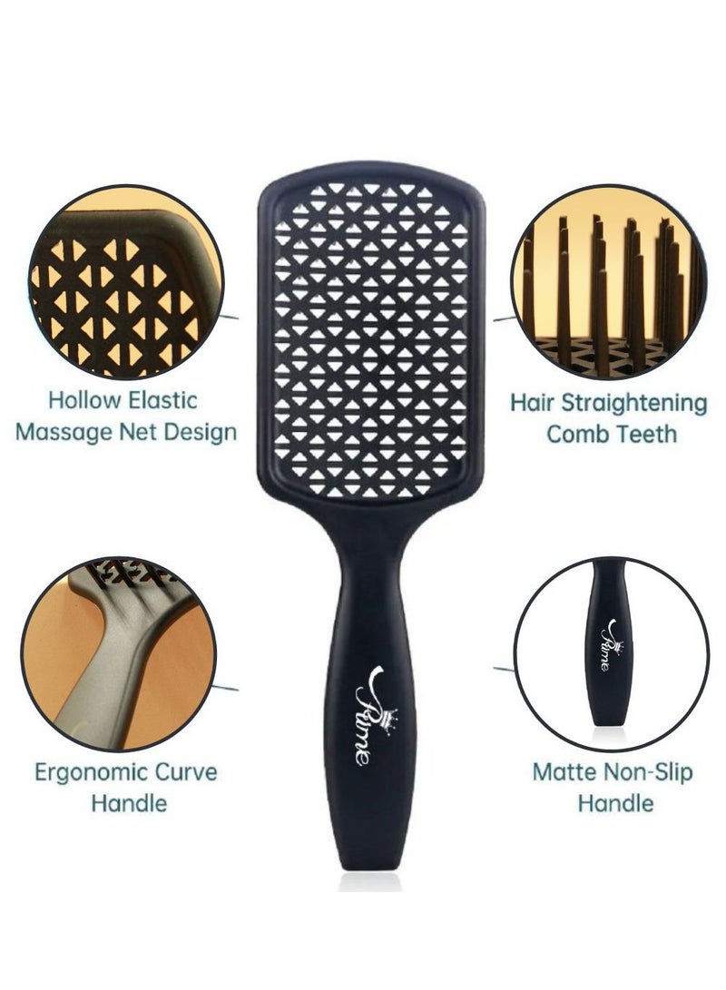 Prime HairBrush for Wet Curly Detangling Hair Scalp Massage Comb Easy to Clean Comb Blow Dry Styling Curling Straightening Tools for Salon Home Use - Image 3