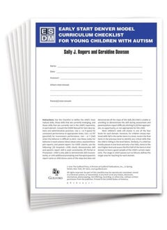 Early Start Denver Model Curriculum Checklist for Young Children with Autism, Set of 15 Checklists, Each a 16-Page Two-Color Booklet 