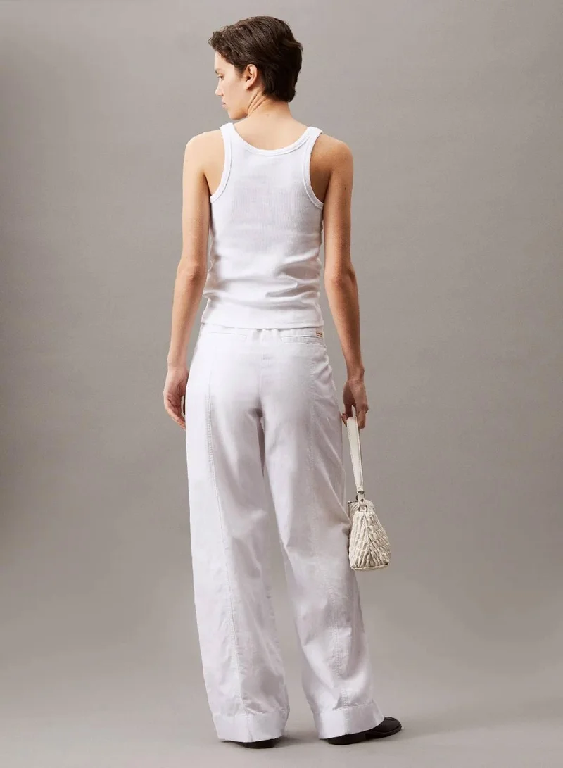 Calvin Klein Jeans Soft Cotton Linen Trousers