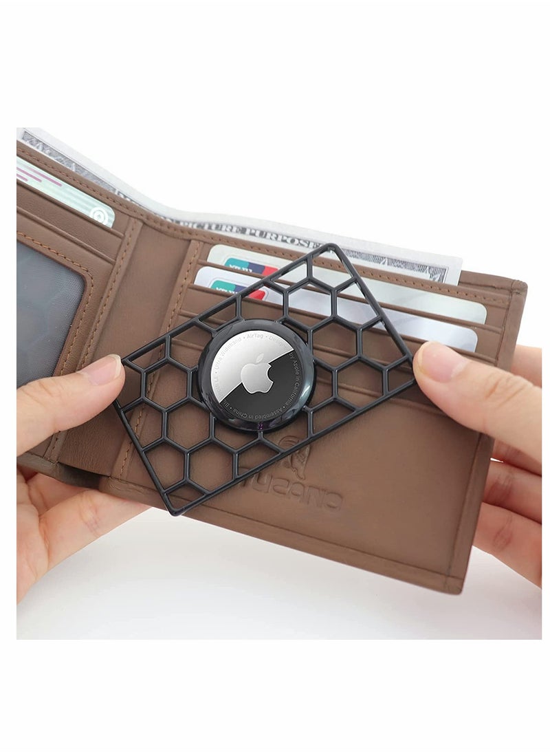 Excefore Wallet Case for Apple AirTag Protective Case Wallet Case Slim Thin Card Case Holder for Apple AirTag Size of a Credit Card for Purse Wallet Anti-Lost Wallet Purse Accessories for AirTag  - Image 1