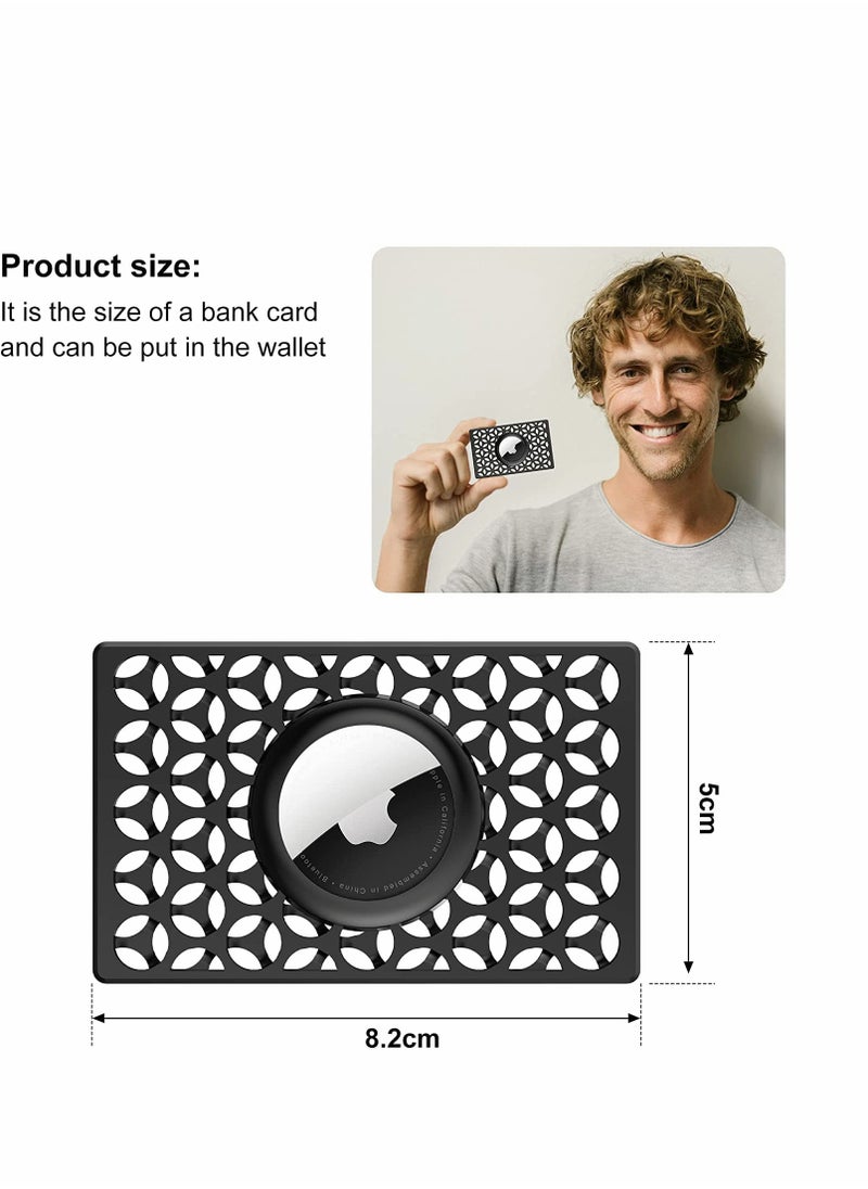 Excefore Wallet Case for Apple AirTag Protective Case Wallet Case Slim Thin Card Case Holder for Apple AirTag Size of a Credit Card for Purse Wallet Anti-Lost Wallet Purse Accessories for AirTag  - Image 5