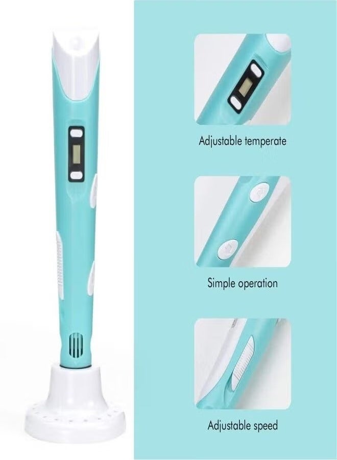 Kids Friendly Magic 3D Printing Pen Safe Low Temperature 3D Drawing Tool for Children - Image 2