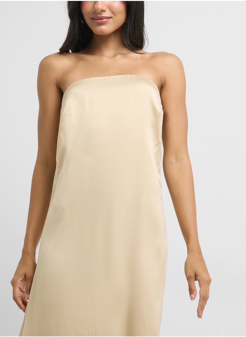 ONLY Sleeveless Satin Dress  - Image 3
