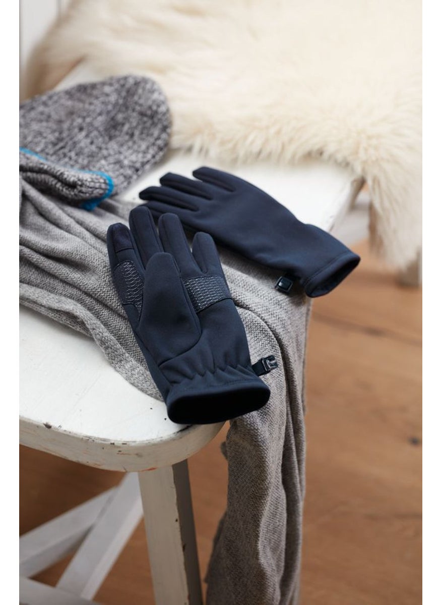 Tchibo Kids Boys Soft,Shell Gloves, Navy  - Image 1