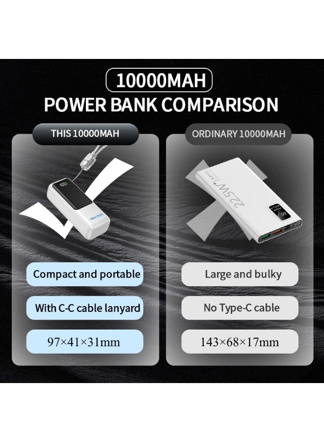 XBLU-TECH ET-W1 10,000mAh 22.5W Fast Charging Mini Power Bank Gray - Image 5