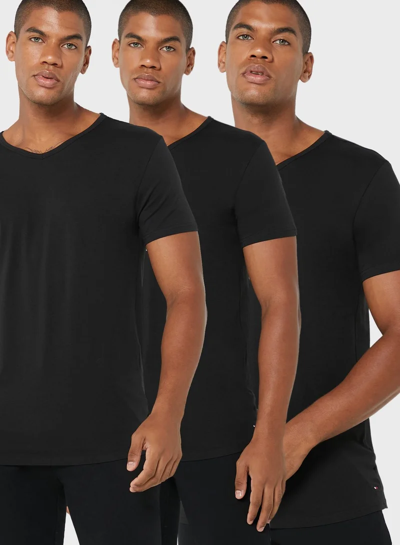 TOMMY HILFIGER 3 Pack Essential Crew Neck T-Shirt