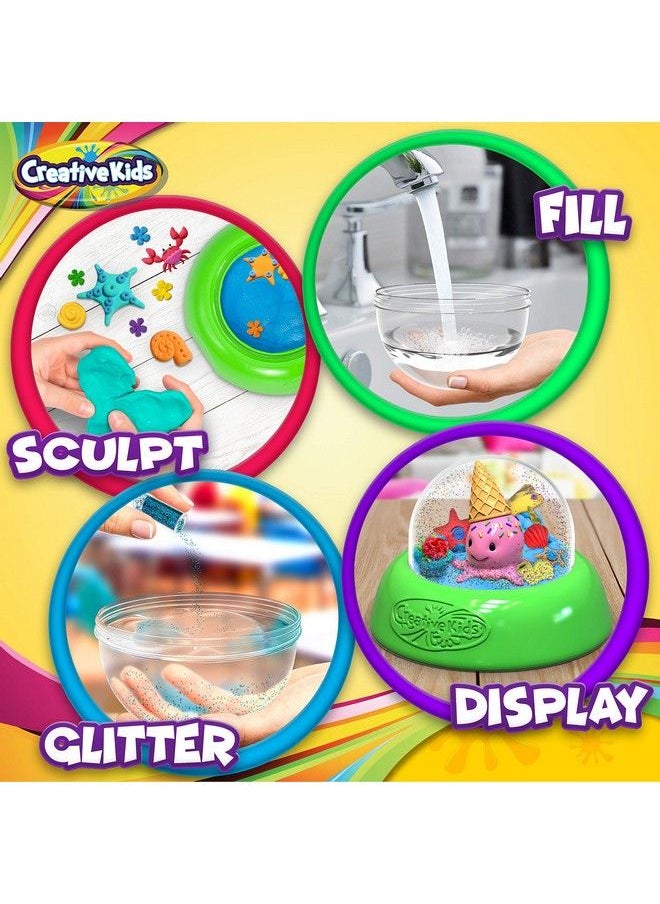 Creative Kids - Make Your Own Water Globe Craft Kit For Kids Diy Crafts Boys Girls Snow Globe Making Kit For Children Under Sea Inspired Collectible Dog Dinosaur Unicorn Ice Cream Figurines Ages 4+ - Image 1