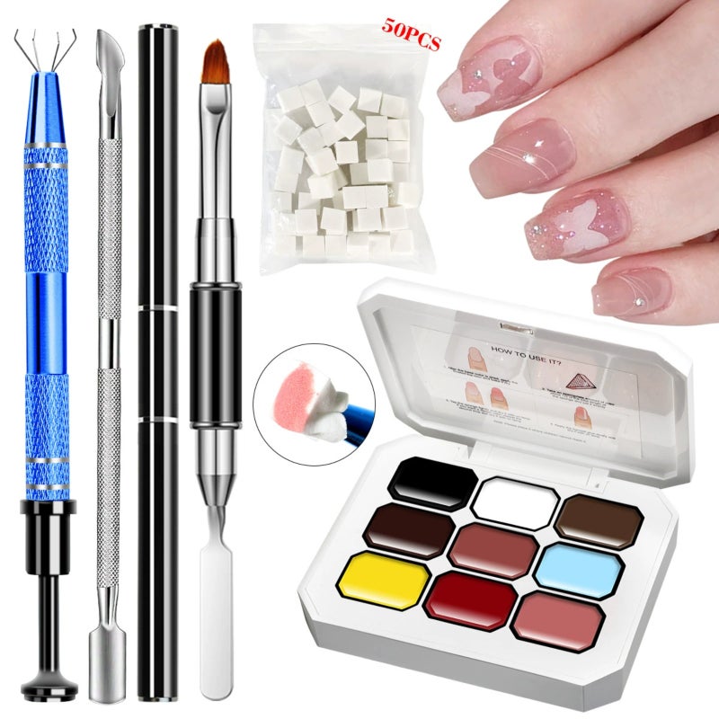 Nail patting glue+tools  ZH717-8  color - Image 1
