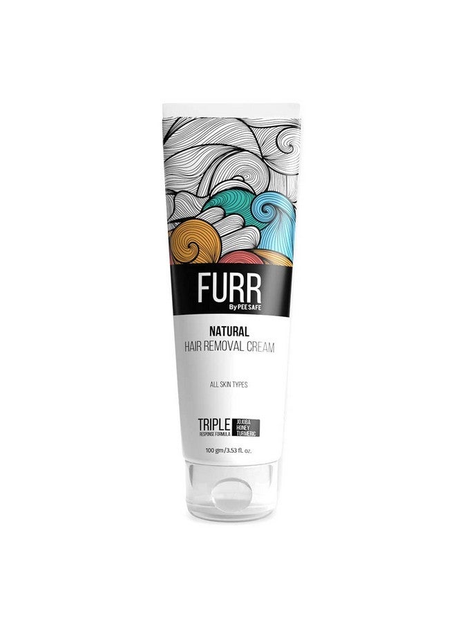 Furr Natural Hair Removal Cream -100Gm | Removes Hair In 5 Minutes | Soothes Skin | Enriched With Vitamin E Turmeric, Honey, Jojoba Oil, Honey | For Men And Women | Suitable For All Skin Types - Image 2