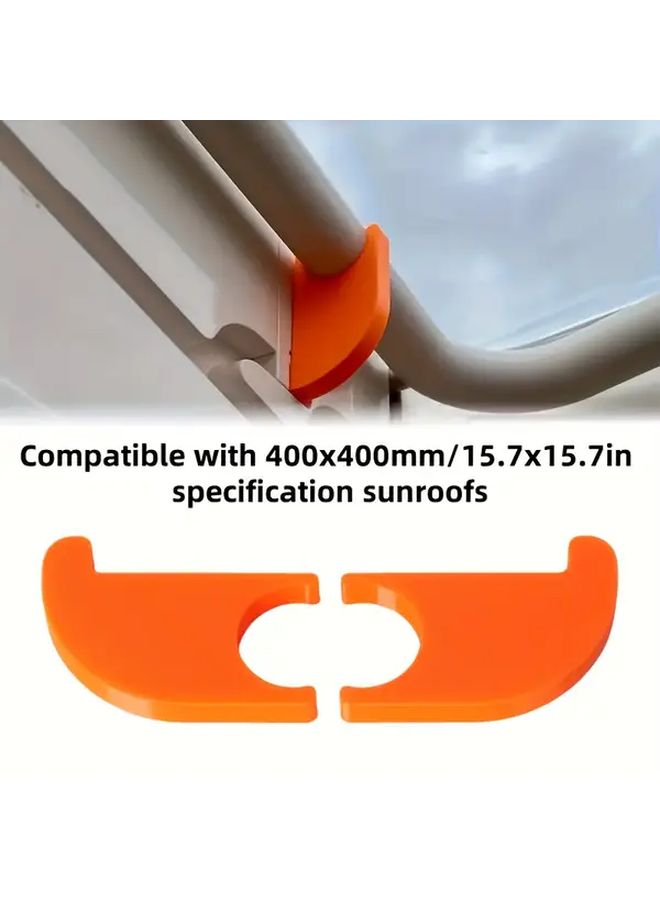 Black 2pcs Caravan Sunroof Safety Lock 400x400mm - Image 2