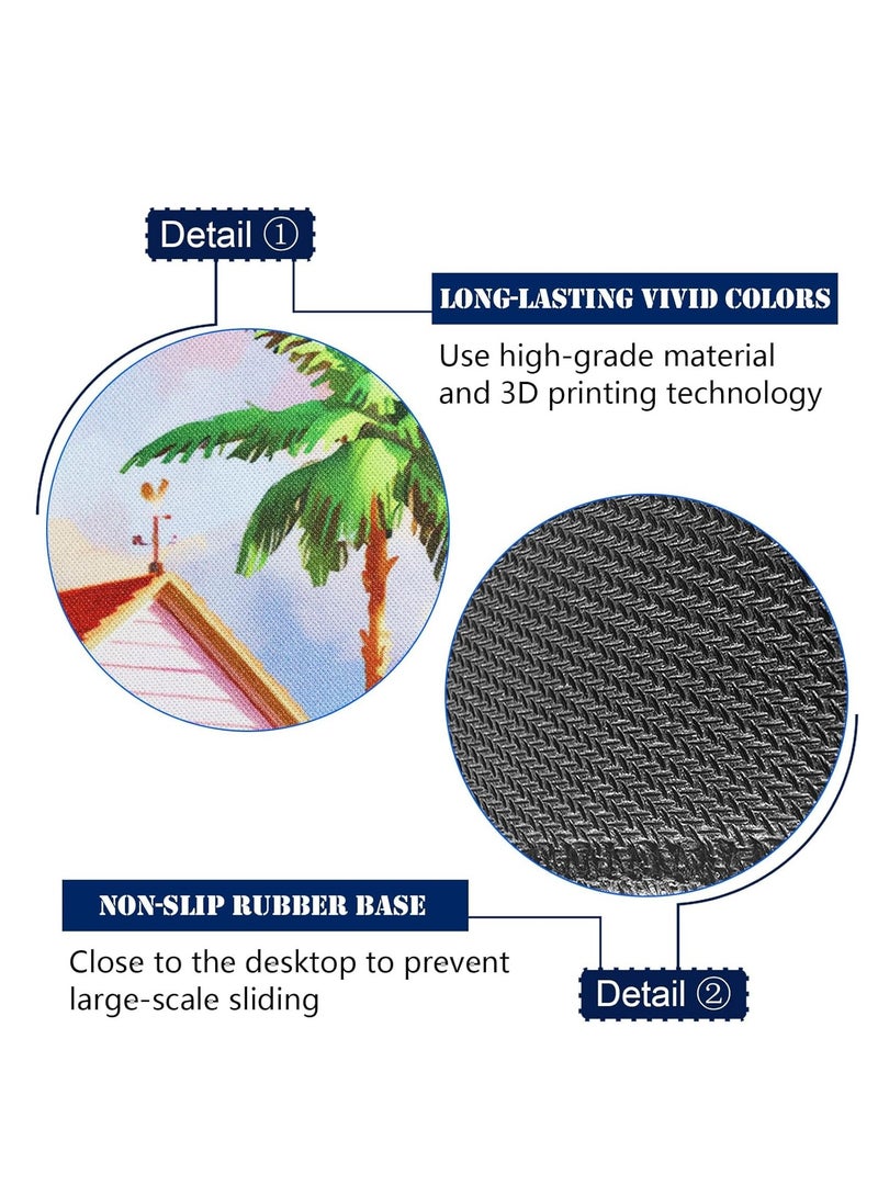 Large Mouse Pad, Anime Character Mouse Pad Large Extended Anime Gaming Mousepad Waterproof Non-Slip Rubber Base Stitched Edges Desk Mat for Computer Laptop Office Work and Study, Desk Mat 24 x 14 in - Image 5