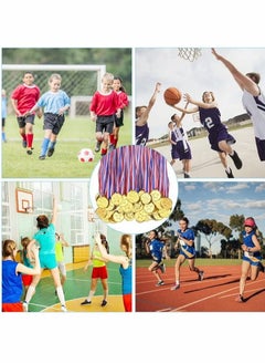 Generic Winner Medals 36 Pcs Plastic Medals Gold Medals for Kids with Ribbon Sports Day Medals for Children Party Favor Decorations Sports Competition Awards  - Image 5