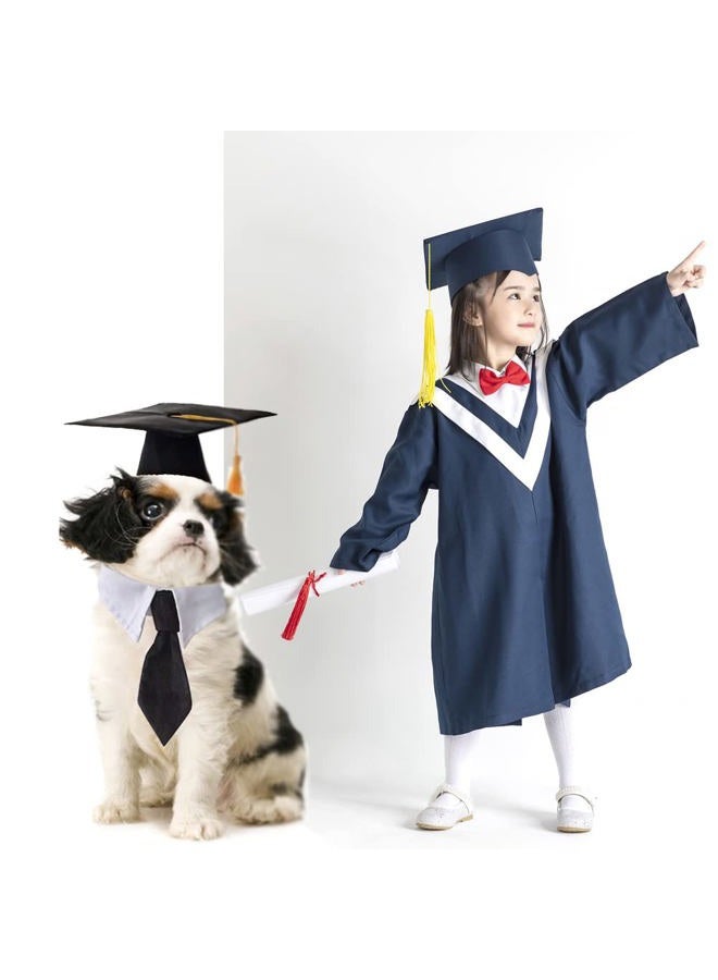 Generic Dog Cap and Gown 2023, Pet Graduation Caps with Necktie Collar Dog Graduation Hats Accessory Costume for Dogs and Cats - Image 5