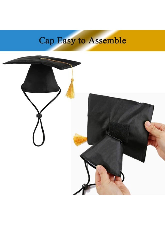 Generic Dog Cap and Gown 2023, Pet Graduation Caps with Necktie Collar Dog Graduation Hats Accessory Costume for Dogs and Cats - Image 4