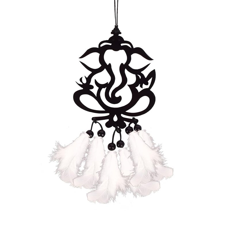 MGNLR Fancy Lord Shiva car Hanging car Rear View Mirror Decor Ornament Accessories Good Luck Dream Catcher Positive Vibes Balcony,Gift, car, Wind Chimes, Room (Ganesh Dream Catcher) - Image 3