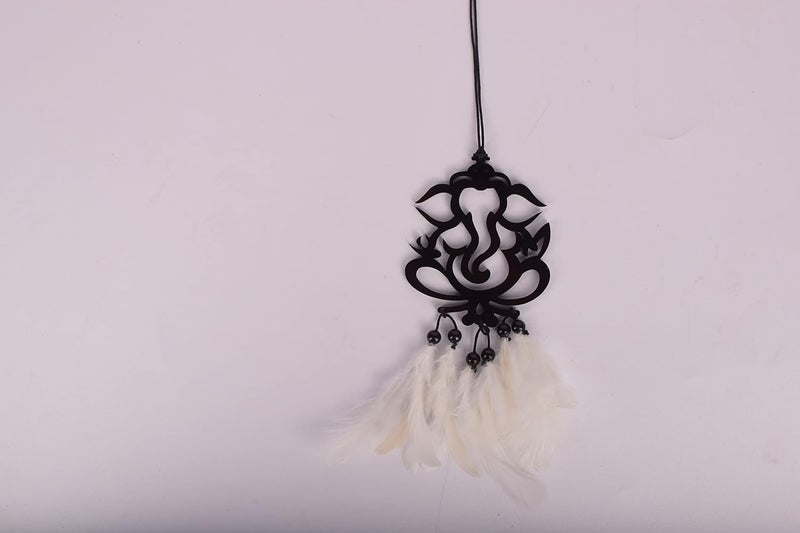 MGNLR Fancy Lord Shiva car Hanging car Rear View Mirror Decor Ornament Accessories Good Luck Dream Catcher Positive Vibes Balcony,Gift, car, Wind Chimes, Room (Ganesh Dream Catcher) - Image 5