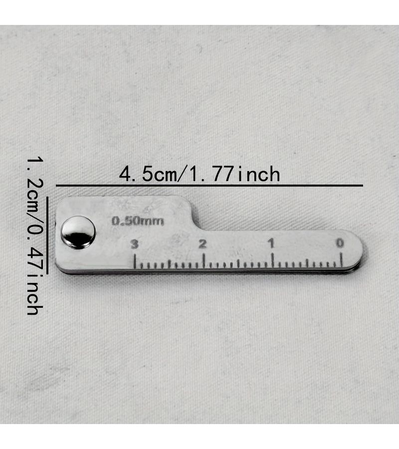 مسطرة قياس الخلوص بين الأسنان من الفولاذ المقاوم للصدأ - Image 4