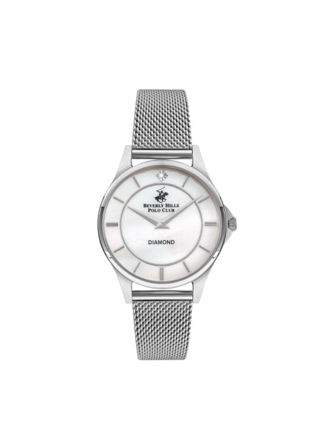 BEVERLY HILLS POLO CLUB - Women's Analog Round Shape Stainless Steel Wrist Watch BP3242X.320 - 34 Mm - Image 1
