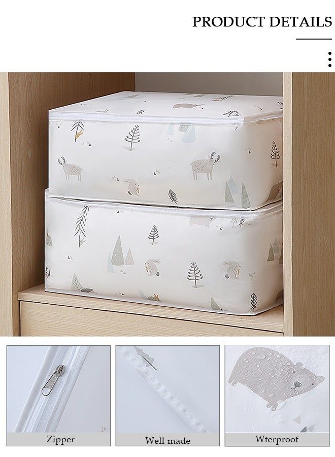 DUNISO 4PCS Large Moving Bags with Strong Zippers Closet Storage Bags Storage Totes for Clothes Moving Supplies Space Saving Oversized Storage Bag Organizer for Moving Traveling - Image 3