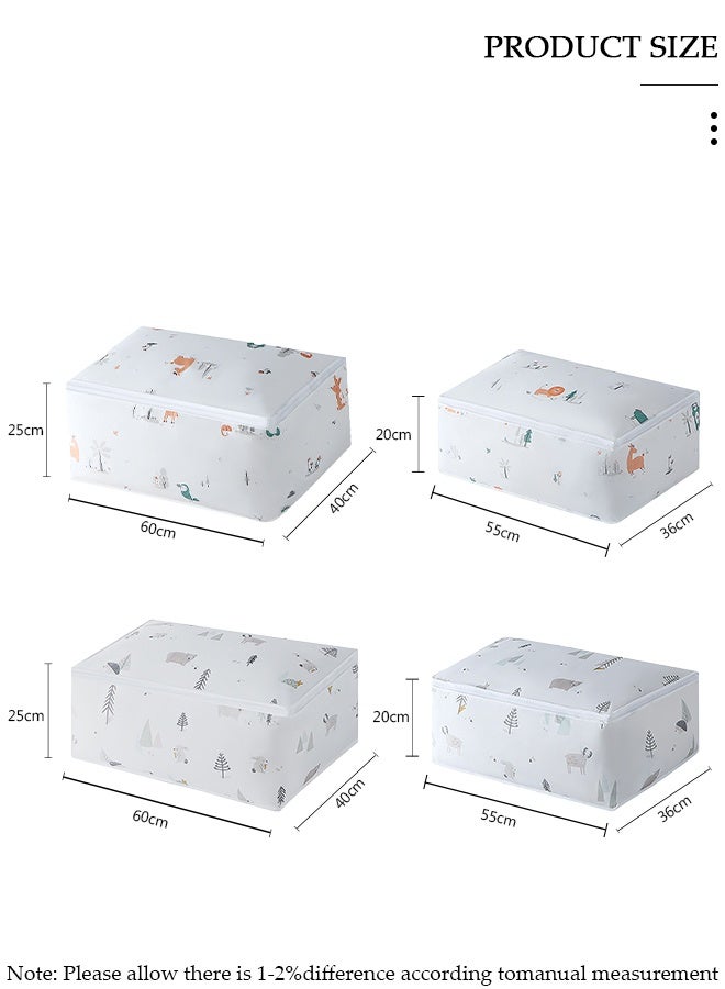 DUNISO 4PCS Large Moving Bags with Strong Zippers Closet Storage Bags Storage Totes for Clothes Moving Supplies Space Saving Oversized Storage Bag Organizer for Moving Traveling - Image 4